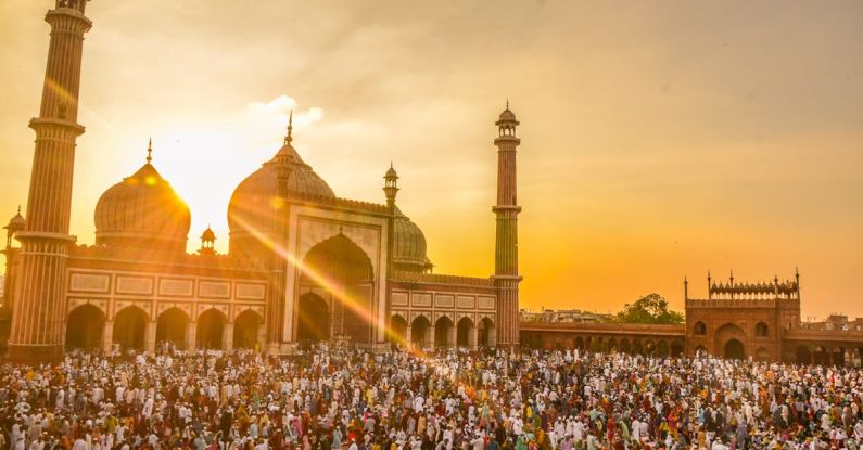 Building Trust - Photo Of People In Front Of Mosque During Golden Hour