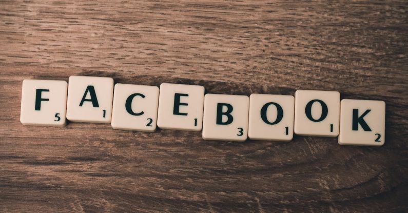 Social Media Strategy - White Facebook Scramble Pieces
